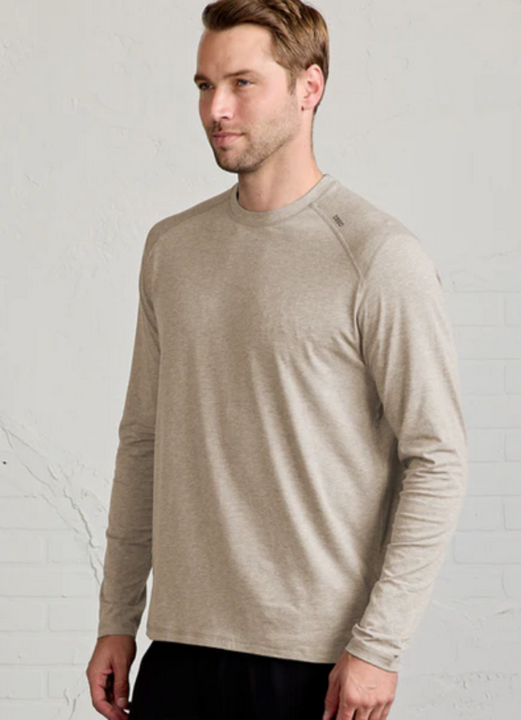 Tasc Carrollton Long Sleeve Fitness - Gray Oak Heather