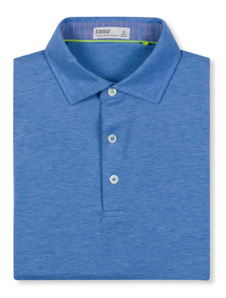 Tasc Cloud Polo - Blue Topaz Heather