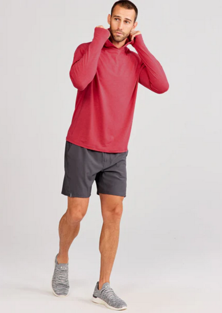 Tasc Carrollton Hoodie - Ruby Heather