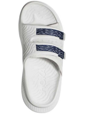 HOKA U ORA Luxe - White/Bellwether Blue