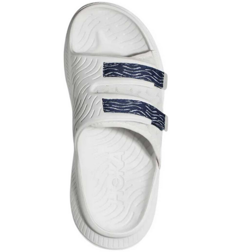 HOKA U ORA Luxe - White/Bellwether Blue