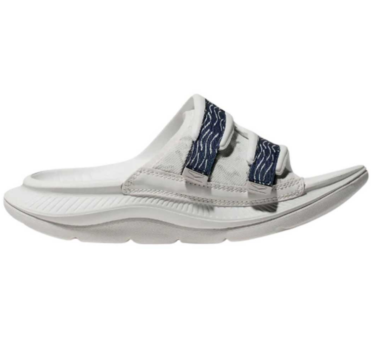 HOKA U ORA Luxe - White/Bellwether Blue