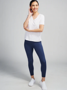 Tasc All Day V-Neck T - White