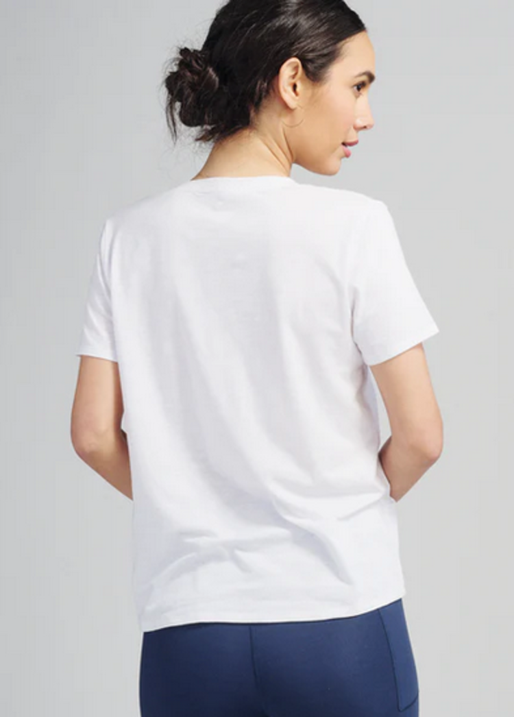 Tasc All Day V-Neck T - White