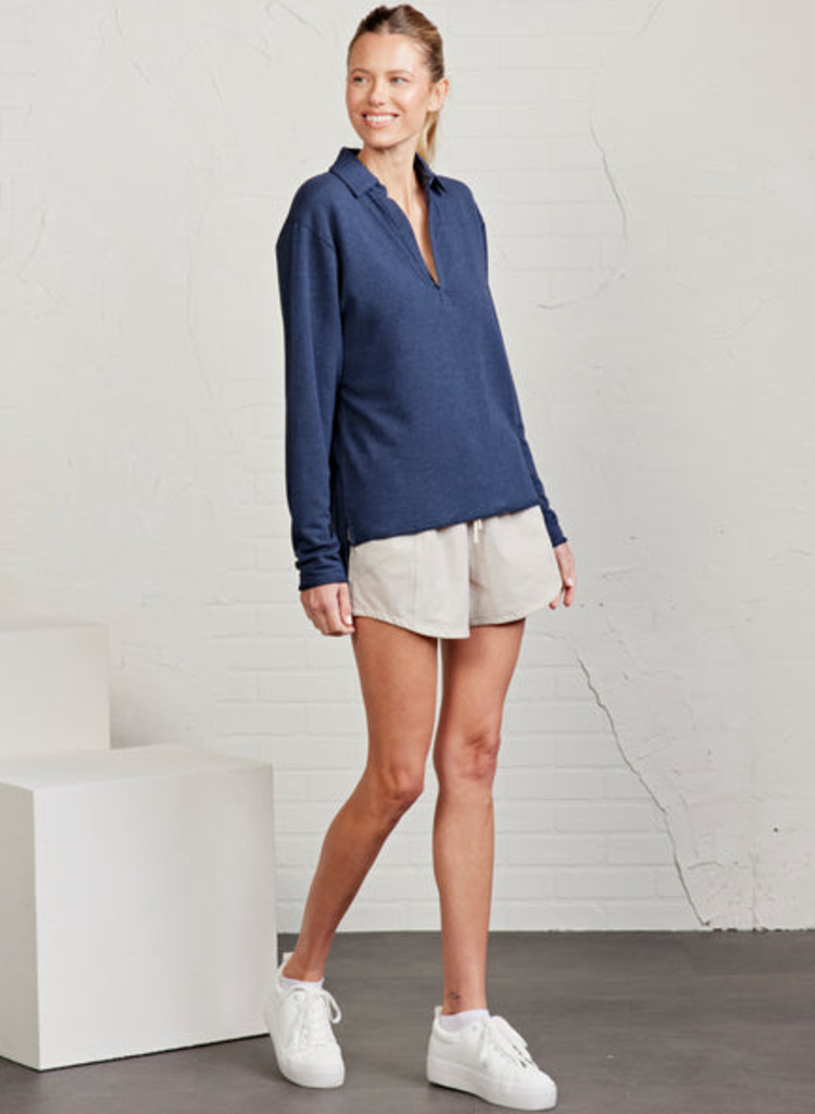 Tasc FT Polo Sweatshirt - Classic Navy Heather