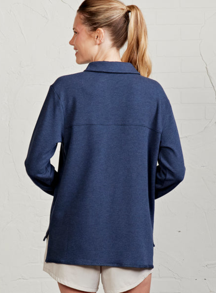 Tasc FT Polo Sweatshirt - Classic Navy Heather