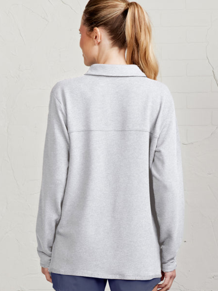Tasc FT Polo Sweatshirt - Light Heather Gray