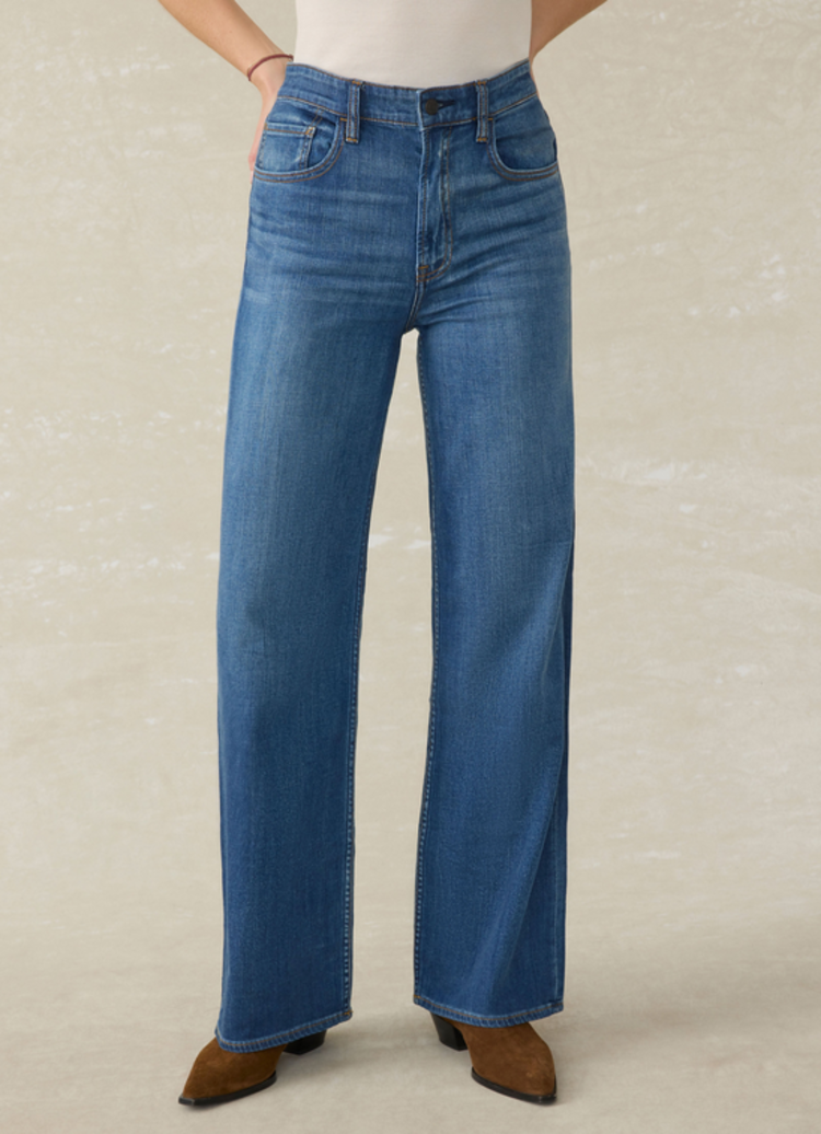 Faherty Saturday Denim Wide Leg - Indigo Coast Wash