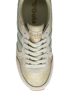 Gola W Daytona Blaze Sneakers - Gold/Green Mist/Evergreen