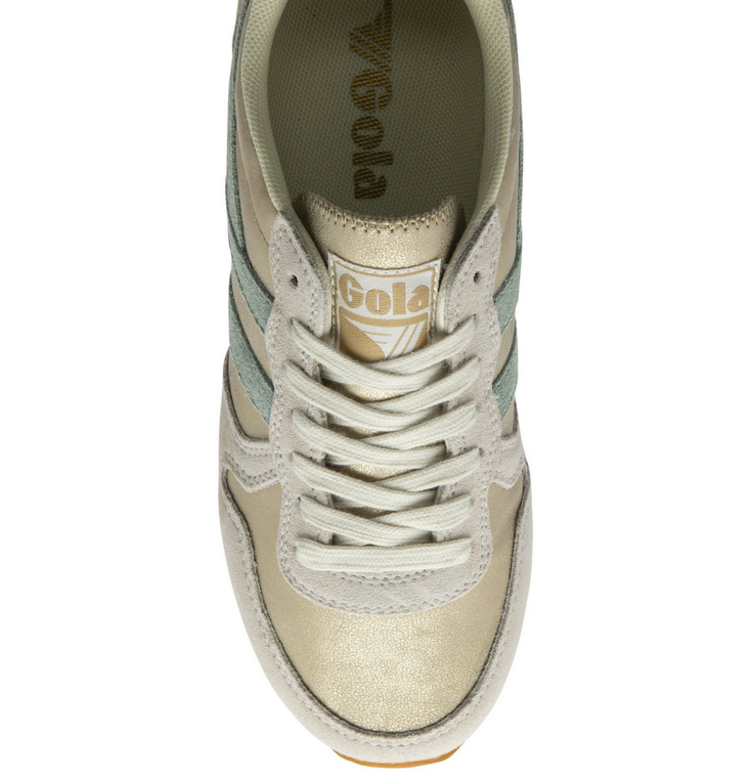 Gola W Daytona Blaze Sneakers - Gold/Green Mist/Evergreen