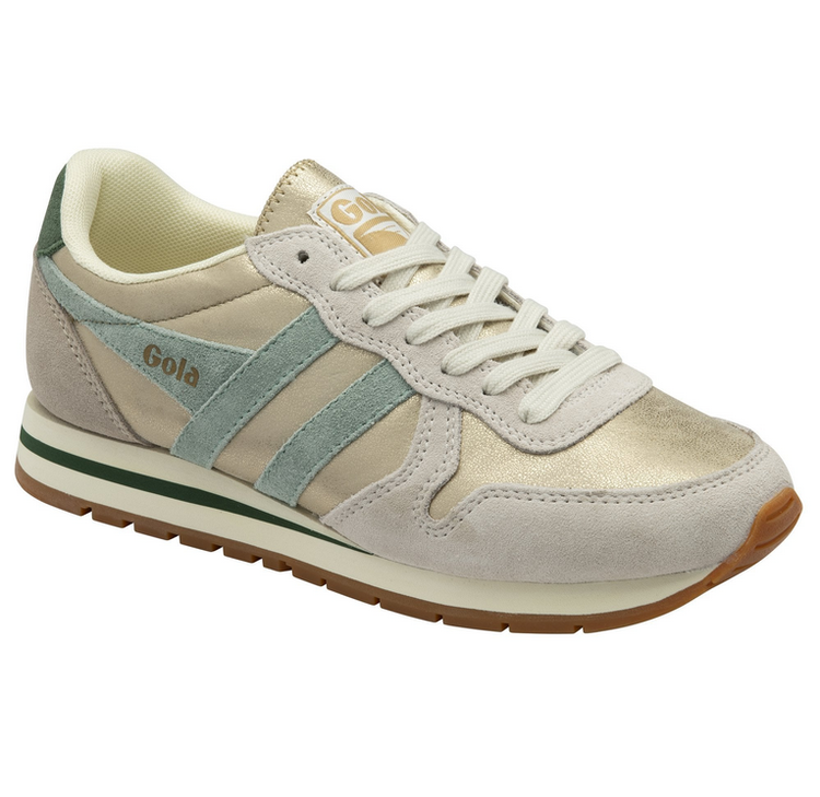 Gola W Daytona Blaze Sneakers - Gold/Green Mist/Evergreen