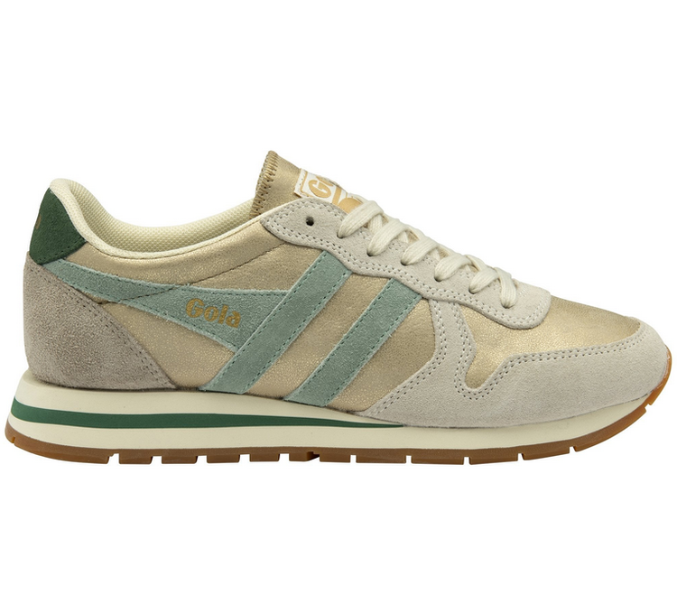 Gola W Daytona Blaze Sneakers - Gold/Green Mist/Evergreen