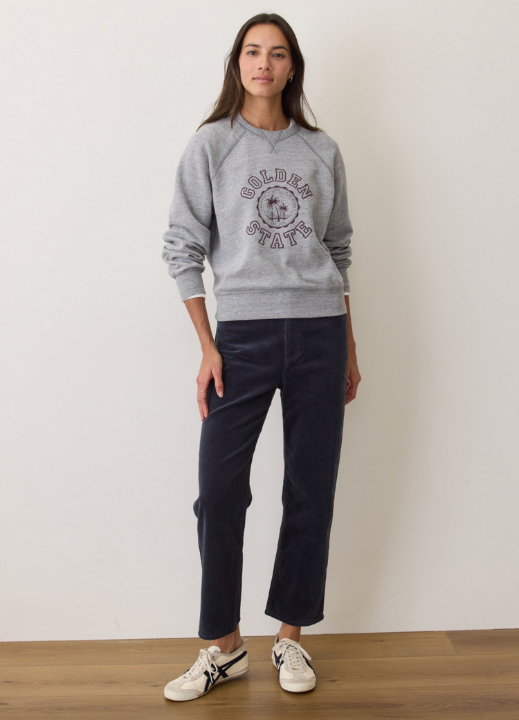 Marine Layer Charlie Corduroy Straight Pant - Navy