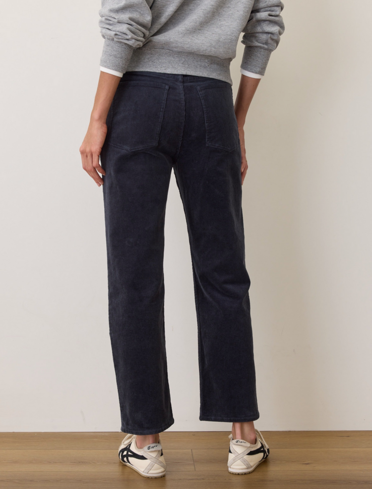 Marine Layer Charlie Corduroy Straight Pant - Navy