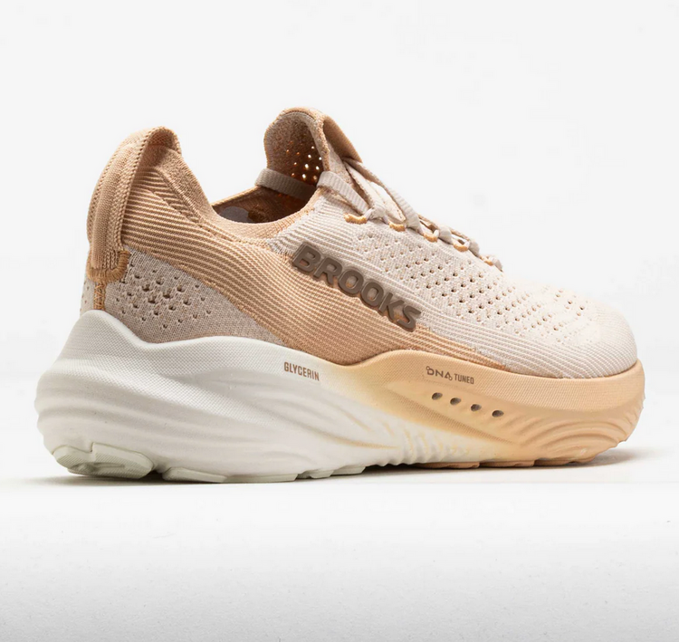 Brooks W Glycerin Stealthfit 22-Almond Peach/Portabel