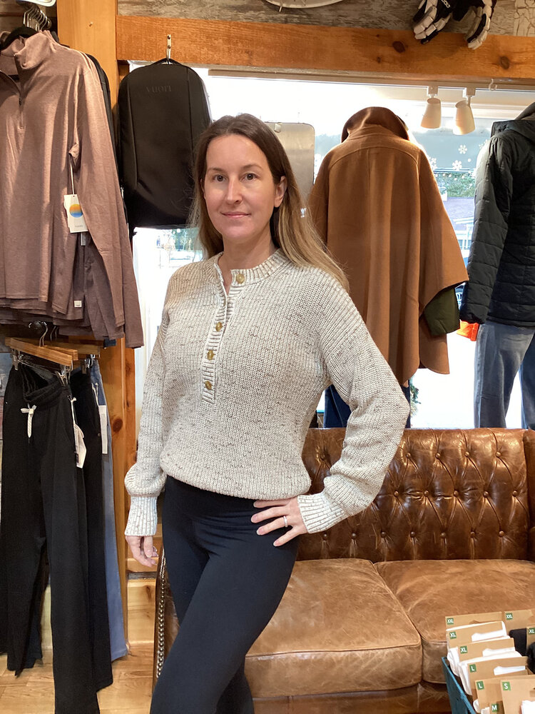 Faherty Sunwashed Cotton Fisherman Henley-Oat