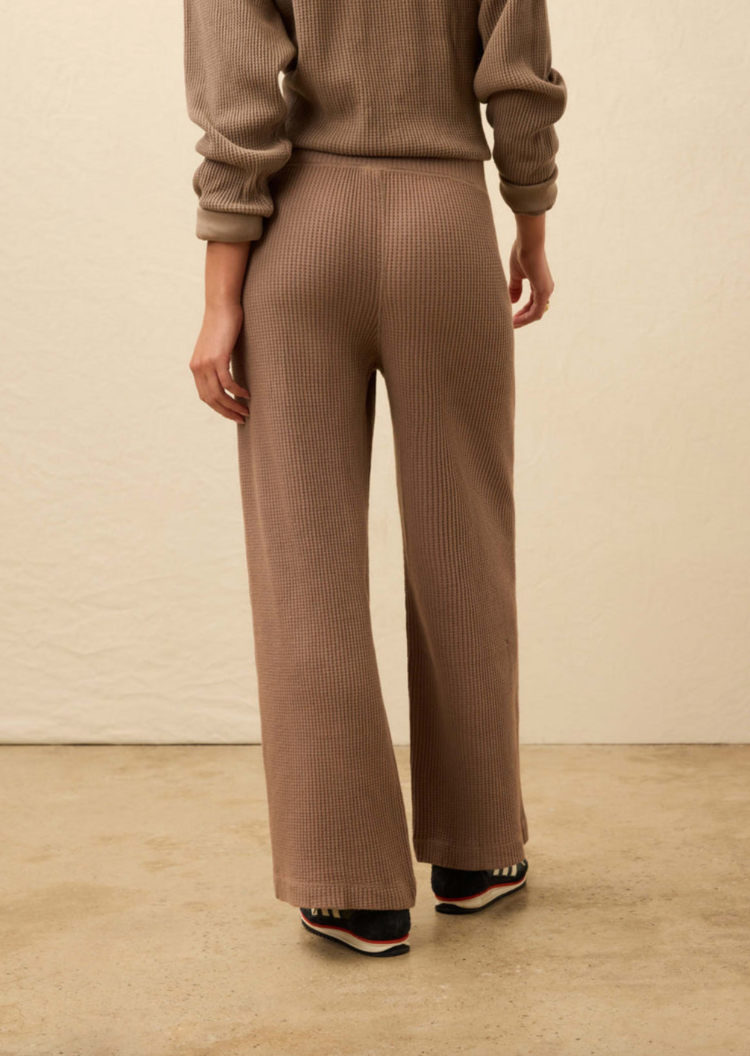 Faherty Apres Waffle Pant - Wood Smoke