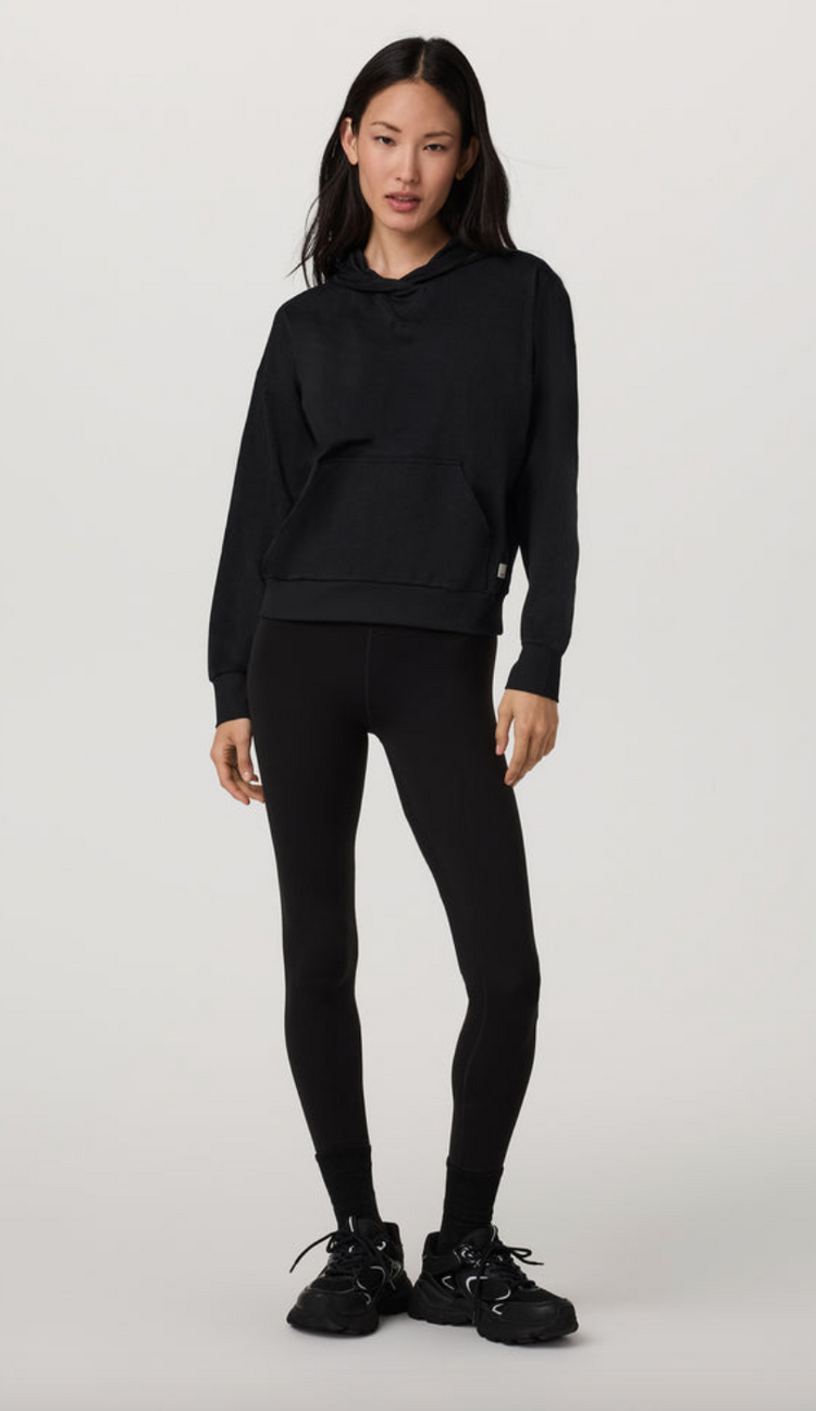 Vuori Halo Modern Pullover Hoodie - Black Heather