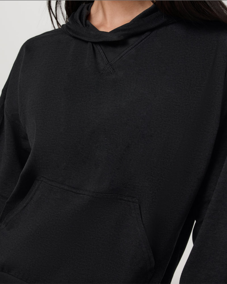Vuori Halo Modern Pullover Hoodie - Black Heather