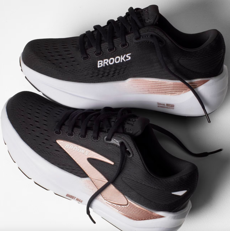 Brooks W Ghost Max 3 - Black/Black/Rose Gold