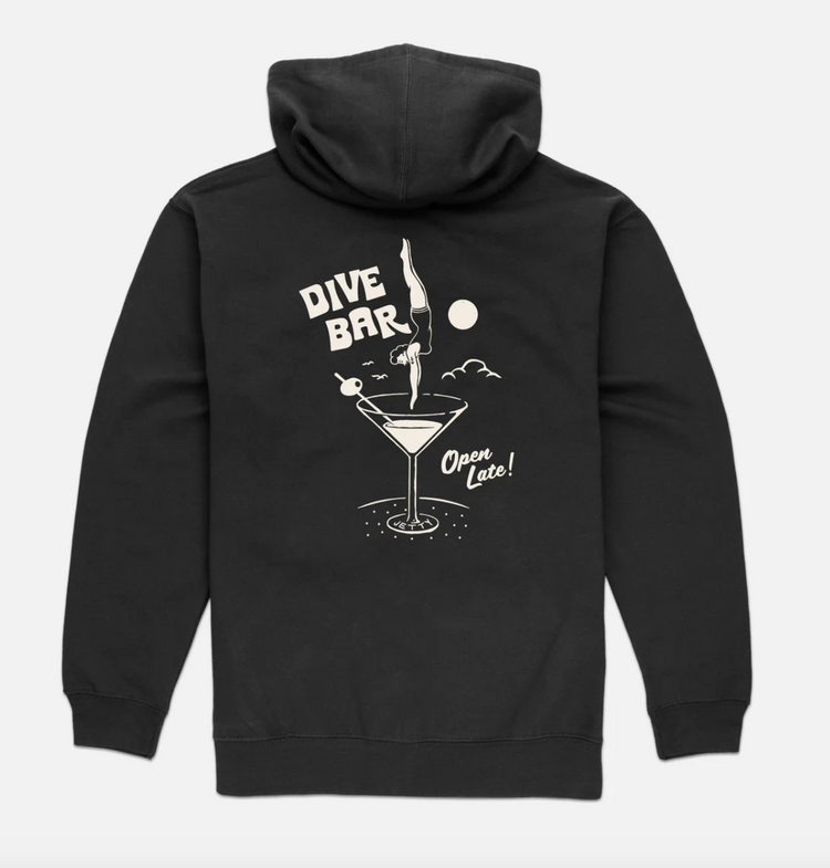 Jetty Dive Bar Hoodie - Charcoal