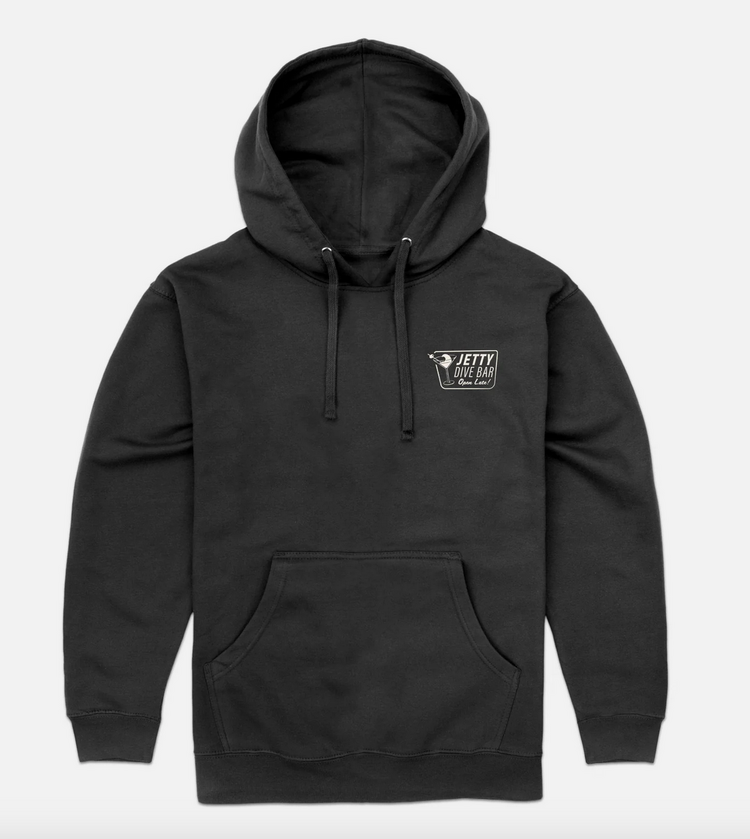 Jetty Dive Bar Hoodie - Charcoal