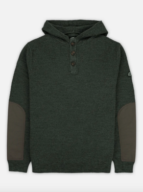Jetty Barnacle Knit Hoodie - Olive
