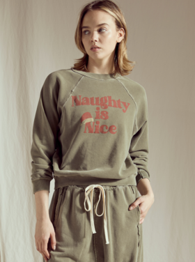 People of Leisure Naughty Sweatshirt - Olive