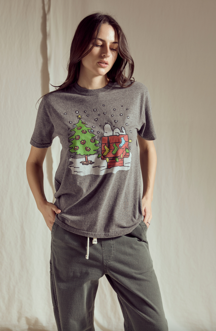 People of Leisure Peanuts Charlie Brown's Christmas Tee - Heather