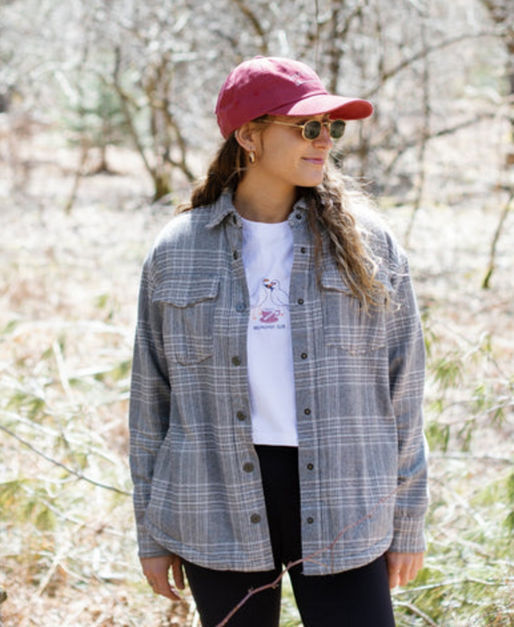 Jetty Nivean Flannel Jacket - Oyster Shell