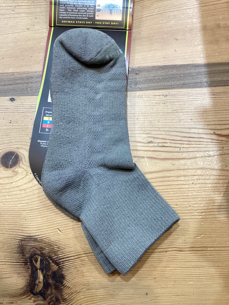 Drymax Hiking 1/4 Crew - Foliage Green/Anthracite