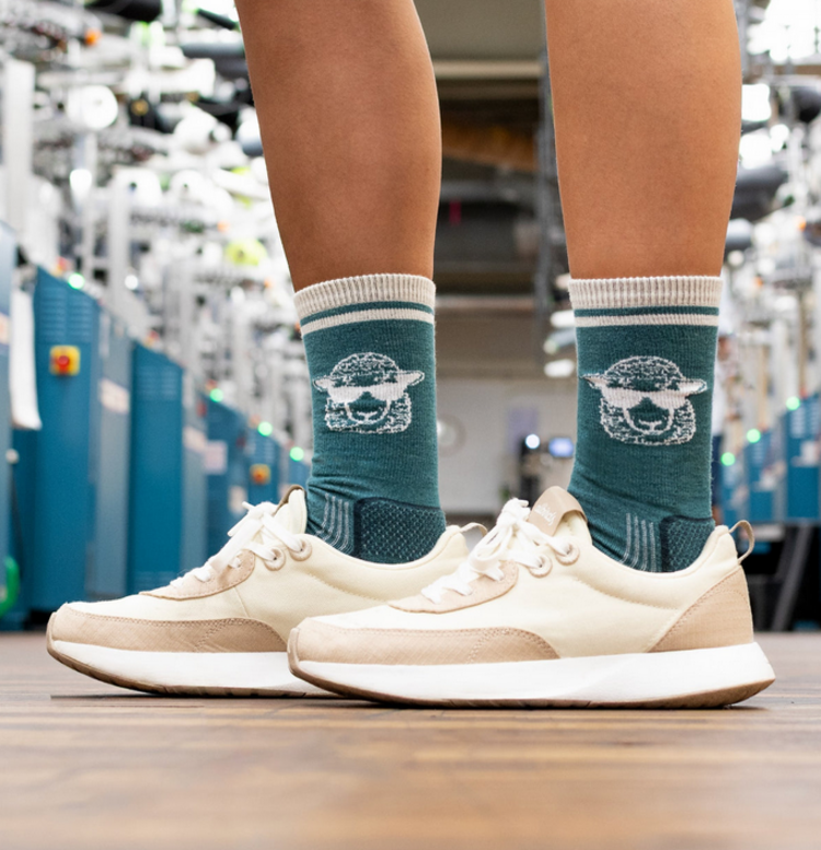 Farm To Feet Shep the Sheep Lt. Cush 3/4 Crew - Mediterranea/White