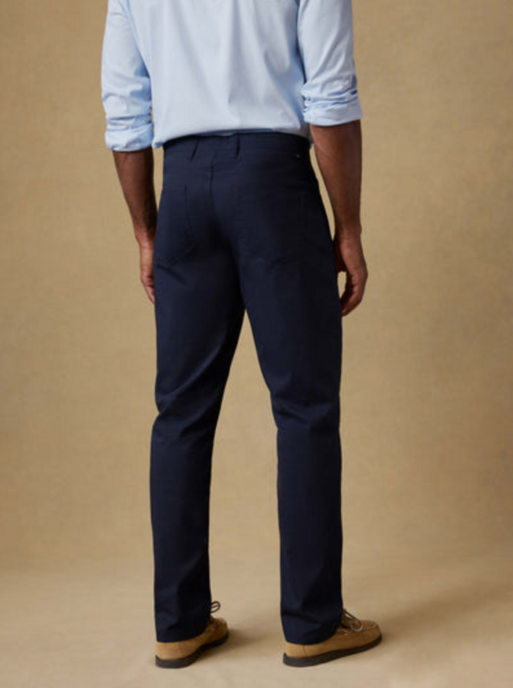 Faherty Movement 5 Pocket Pant - Navy