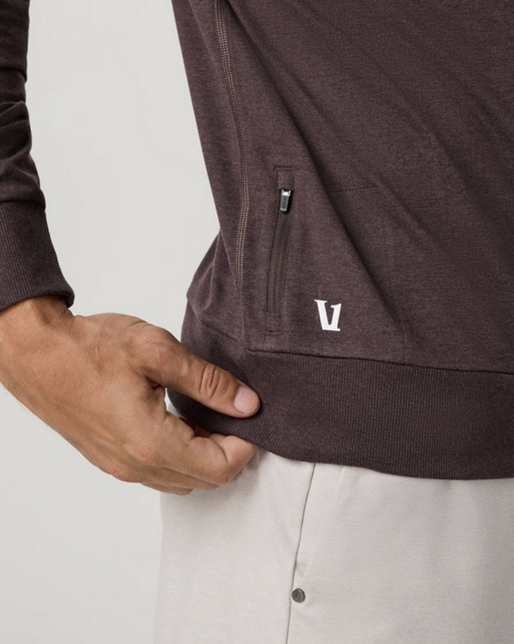 Vuori Ponto Performance Crew - Sangria Heather