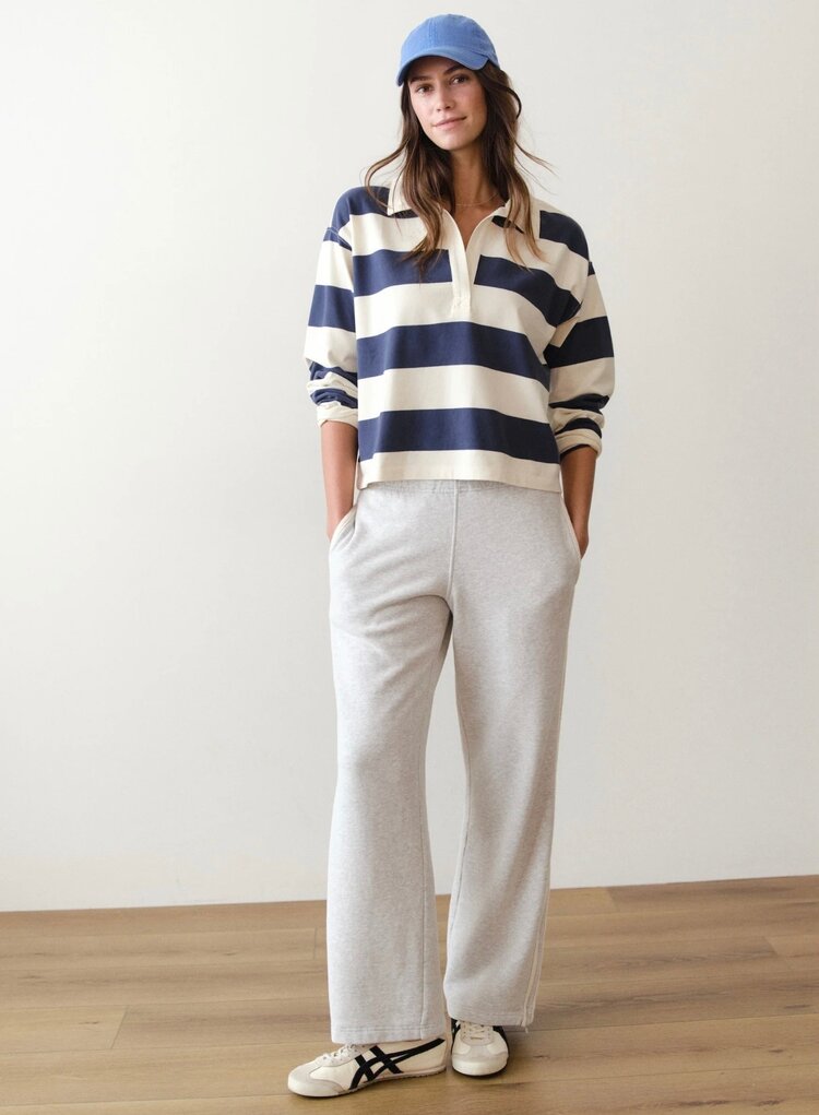 Marine Layer Cloud 9 Fleece Track Pant - Heather Grey