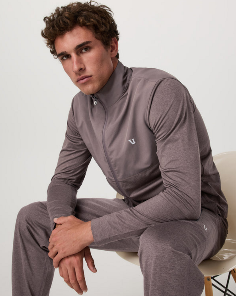 Vuori Sunday Element Track Jacket - Huckleberry Heather