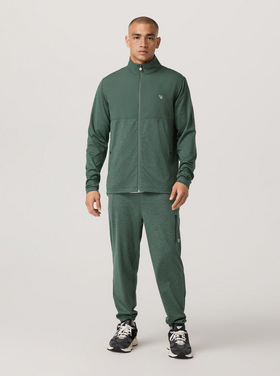 Vuori Sunday Element Track Jacket - Agate Green Heather