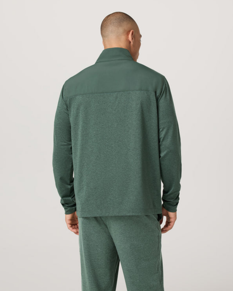 Vuori Sunday Element Track Jacket - Agate Green Heather