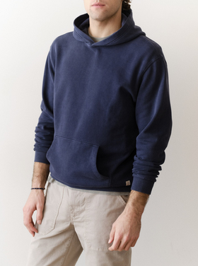 Marine Layer Relaxed Cloud 9 Fleece Hoodie - Mood Indigo