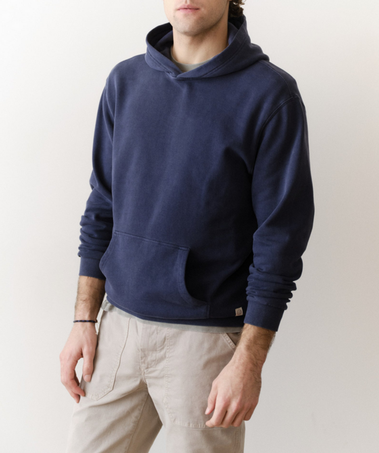 Marine Layer Relaxed Cloud 9 Fleece Hoodie - Mood Indigo
