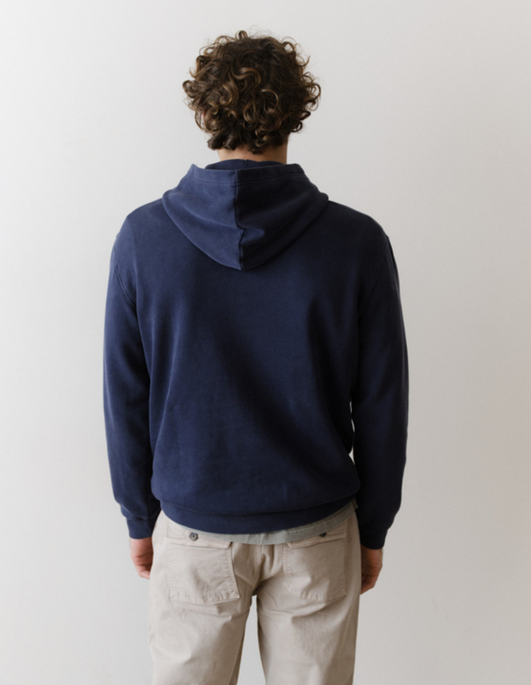 Marine Layer Relaxed Cloud 9 Fleece Hoodie - Mood Indigo