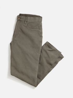 Marine Layer 5 Pocket Flex Terry Pant Athletic Fit - Olive