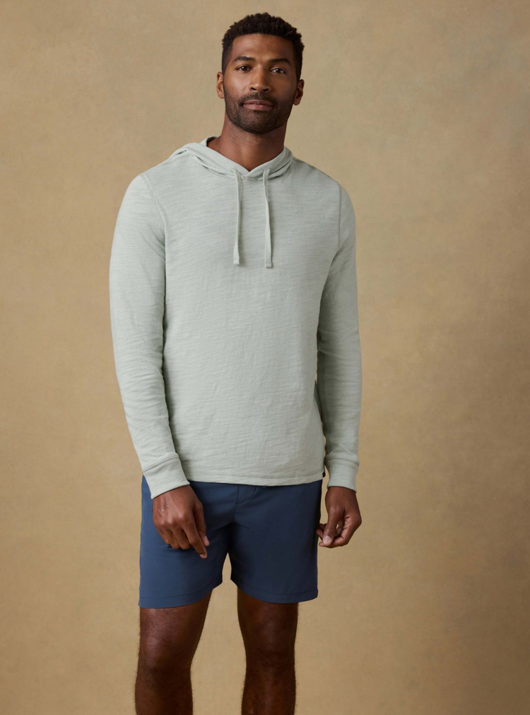 Faherty M Sunwashed Organic Hoodie - Sea Break