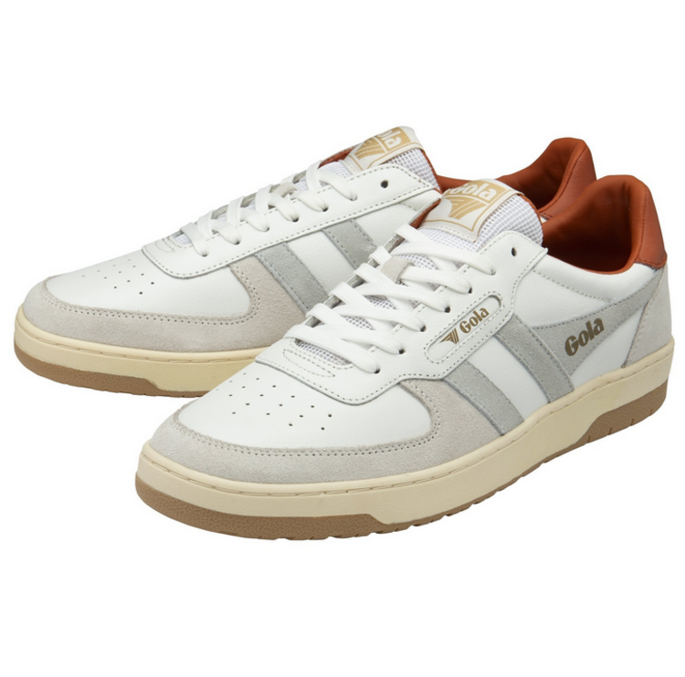 Gola M Hawk Sneakers - White/Smoke/Moody Orange