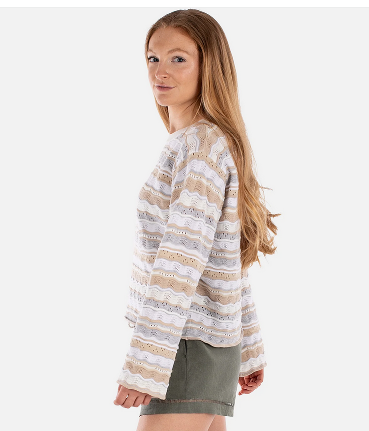 Jetty Lockwood Pointelle Sweater - Neutral