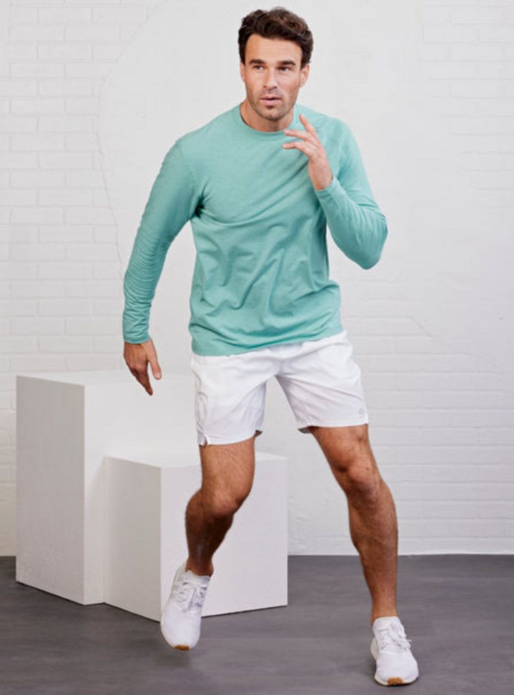 Tasc Carrollton Long Sleeve Fitness - Meadowbrook Heather