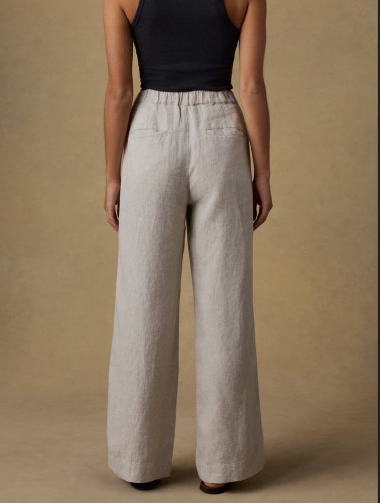 Faherty Sun Strider Linen Pant - Flax