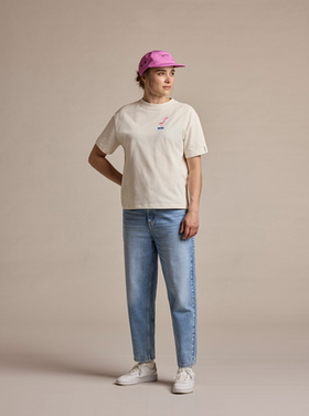 Maloja SpreeM Organic Cotton Tee - Natural Flamingo