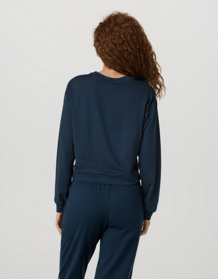 Vuori Halo Modern Crew - Blue Coast Heather