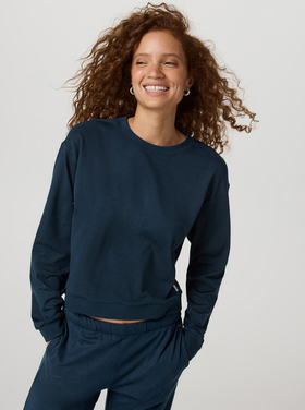 Vuori Halo Modern Crew - Blue Coast Heather